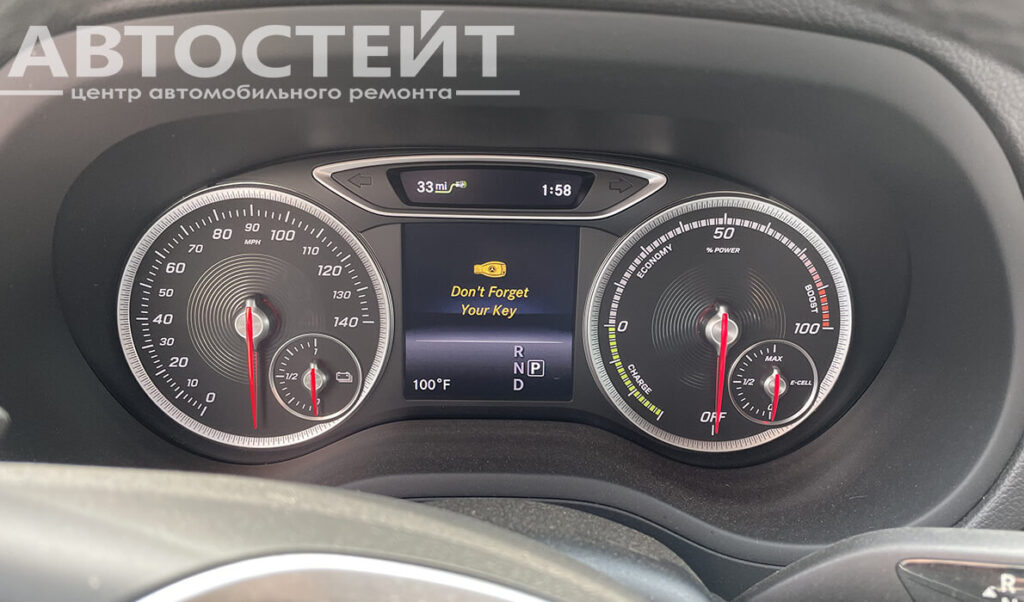 Русификация приборной панели и ГУ Mercedes Benz B250e 2017